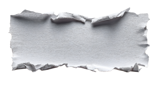 Torn Paper with Textured Edges: A close-up shot of a torn piece of paper, revealing textured edges and a sense of disruption and change. 