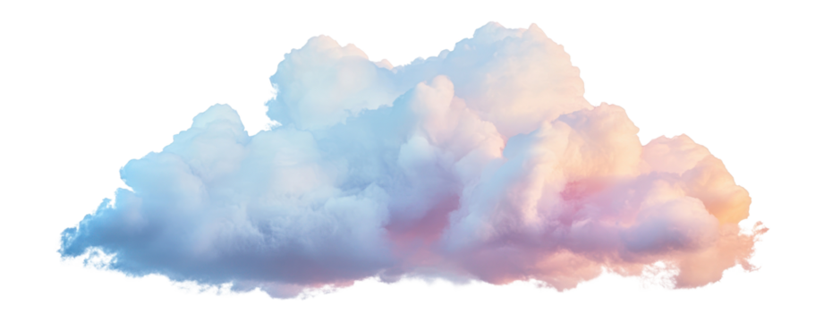 PNG Cloud sky pastel formation. - Powered by Adobe