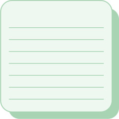 Vector collection of sticky paper notes in different colors and shapes. Ideal for office use, reminders, planners, and school projects. Isolated on white background.