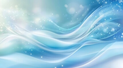 Blue Wave Abstract Background.