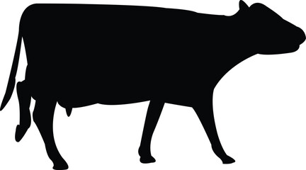 Silhouette Female Cow