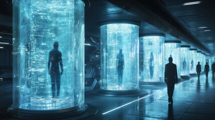 Cryogenic Chamber: A Futuristic Vision of Suspended Animation