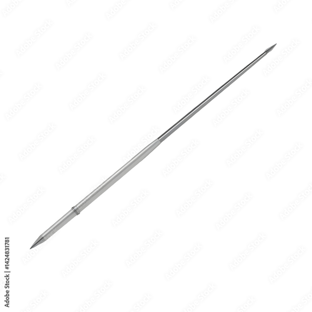 Aufkleber sleek javelin design, aerodynamic spear, projectile model. a finely crafted 3d rendered javelin, sho
