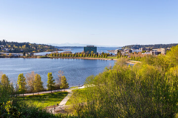Capitol Lake view in Olympia, Washington