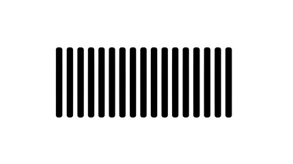 Professional Almost Black Barcode Icon for High-Quality Scanning Purposes