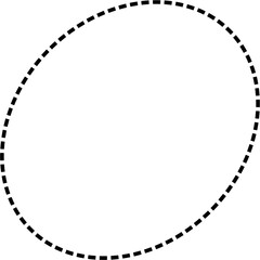 Vector abstract shapes with dashed lines for tracing practice. Ideal for kids worksheets, prewriting activities, and educational materials. Isolated on white background.