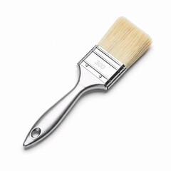 Paint brush isolated on white background. 3d illustration. Studio shot.