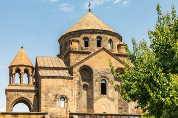 Armenia. Armavir Province. Vagharshapat.  Exterior view of the Saint Hripsime Church.
