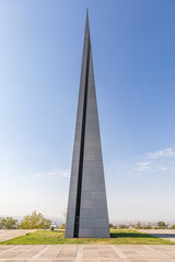 Yerevan, Yerevan Province, Armenia. The Memorial Column (The Reborn Armenia) at the Tsitsernakaberd...