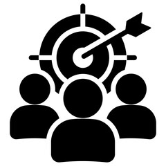 Objective glyph icon