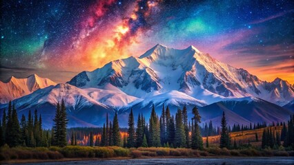Anime Night View Denali Alaska