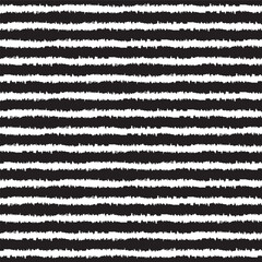 Seamless rough stripe pattern. Vector Grungy, distressed, jagged stripe background