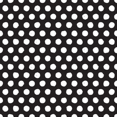 Seamless rough dot pattern. Eroded, distressed vector dot pattern background