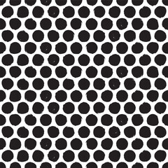 Seamless rough dot pattern. Eroded, distressed vector dot pattern background