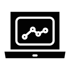 Graph Report Sales Line Icon
