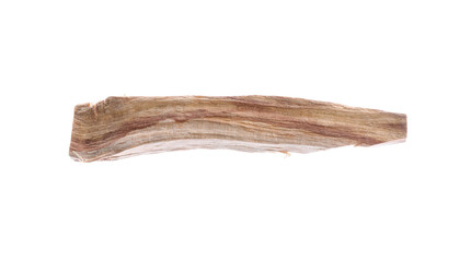 One palo santo stick on white background
