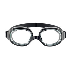 Swimming Goggles Presentation, Clear Lenses, Designed For Improved Visibility. A Single Object, Ideal For Water Sports, Swimming Lessons, Professional Swimmers. Simple Studio Shot, Isolated Object, A