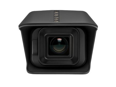 Detailed Photo of Professional Black Camera Lens Isolated on Transparent Background