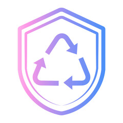 shield Line Gradient Icon