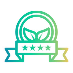 certified Line Gradient Icon
