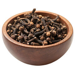 Aromatic Cloves in Wooden Bowl Spice and Flavor