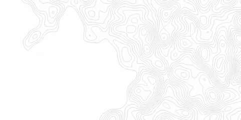 white topo map background, Topographic contour lines. Seamless pattern with lines Topographic map. Geographic relief diagram line wave carve design.