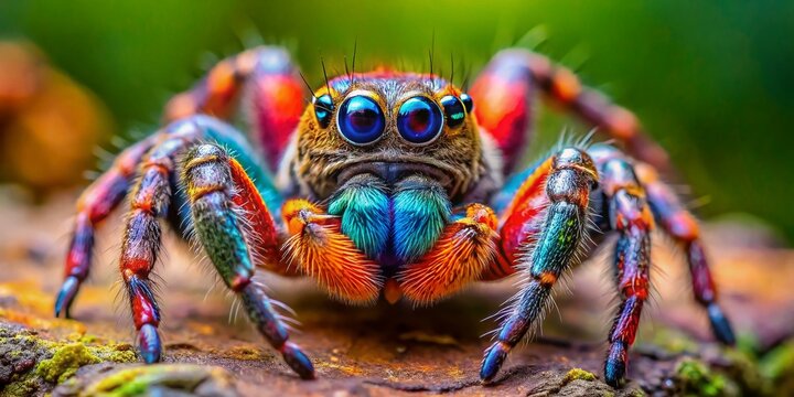Giant Crab Spider Heteropoda Venatoria Closeup Candid Photo - Macro Photography of Huntsman Spider