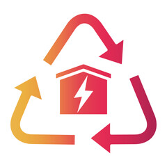 renewable energy Gradient icon