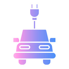 smart car Gradient icon