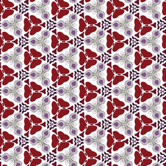 Seamless abstract pattern on a white background. Suitable for coloring fabric, wallpaper, wrapping paper and more.
