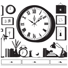 set of clocks