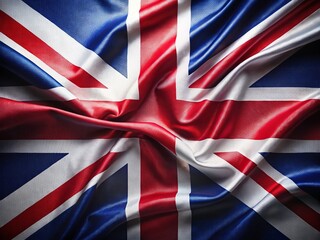 Fototapeta premium London Union Jack Flag Product Photography: High-Resolution Image of British Flag Fabric