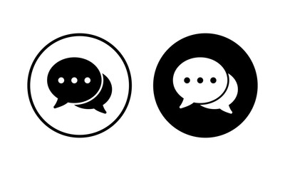 Chat icon vector illustration. speech bubble sign and symbol. comment icon. message