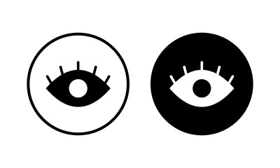 Eye icon vector illustration. Eye sign and symbol. Look and Vision icon.