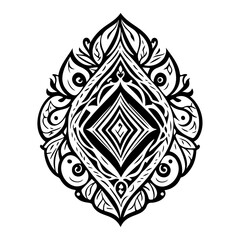 Fototapeta premium Abstract Decorative Diamond Shape Design Element