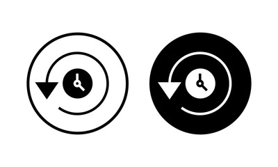 History icon vector illustration. recent event history sign and symbol