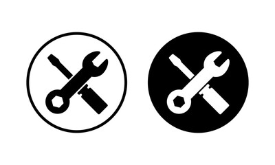 Repair tools icon vector illustration. tool sign and symbol. setting icon. Wrench and screwdriver. Service