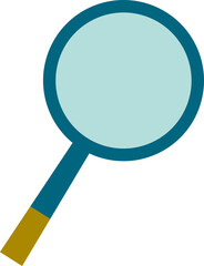 Minimalist Magnifying Glass Vector Illustration