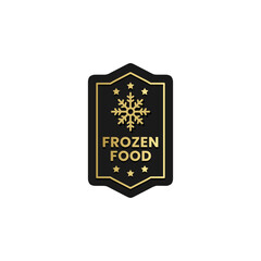 Frozen food product label vector isolated eps. Best Frozen label for packaging design, and more about frozen.