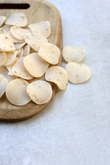 Vietnam prawn crackers, uncooked prawn cracker