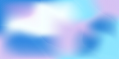 Abstract blue gradient background with shining lines waves. Minimalist background for banner, poster, cover, brochure, flyer, website