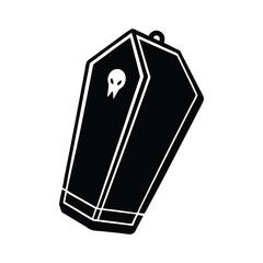 Floating Coffin with Chains and Aura Silhouette