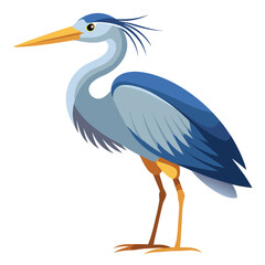 Heron birds shilhotee vector isolated on white background