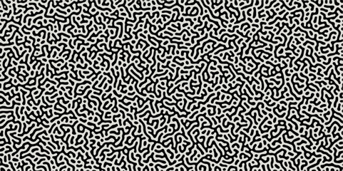 Abstract Reaction-diffusion Turing pattern natural texture gray gradient color scheme. Linear design with biological algorithm psychedelic background. Reaction-diffusion or truing patter