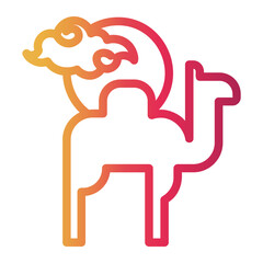 tourism Line Gradient Icon