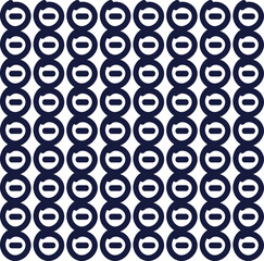 A texture or background of closely spaced thick circles with stripes inside.
