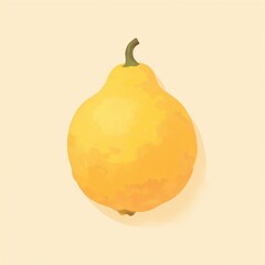 Yellow Squash Illustration, Autumn Harvest