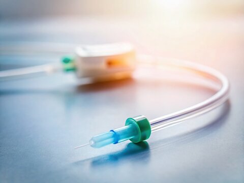 Minimalist Medical Image: Intravenous Catheter Line