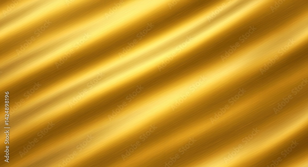 Poster abstract gold metal texture background with diagonal light waves