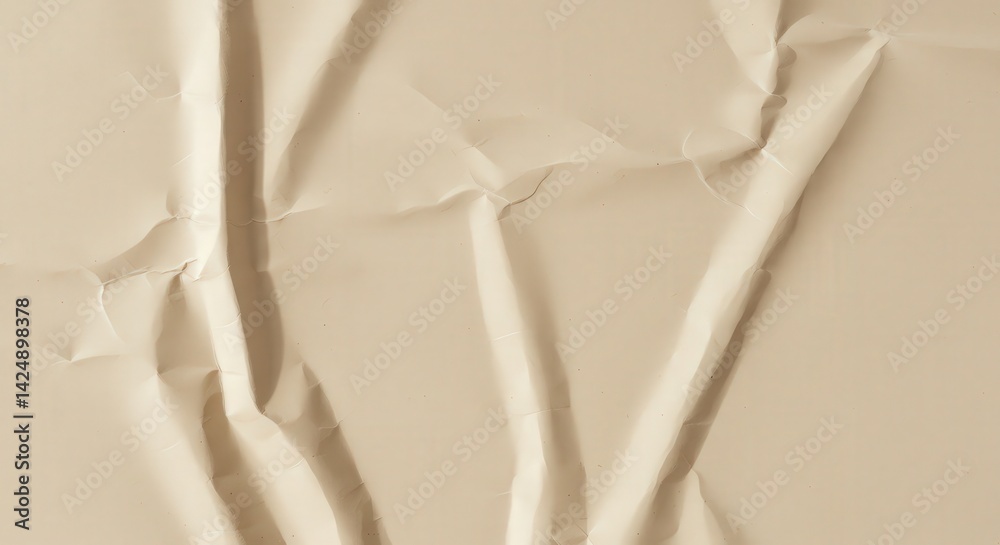 Poster abstract wrinkled paper background featuring creases and folds texture